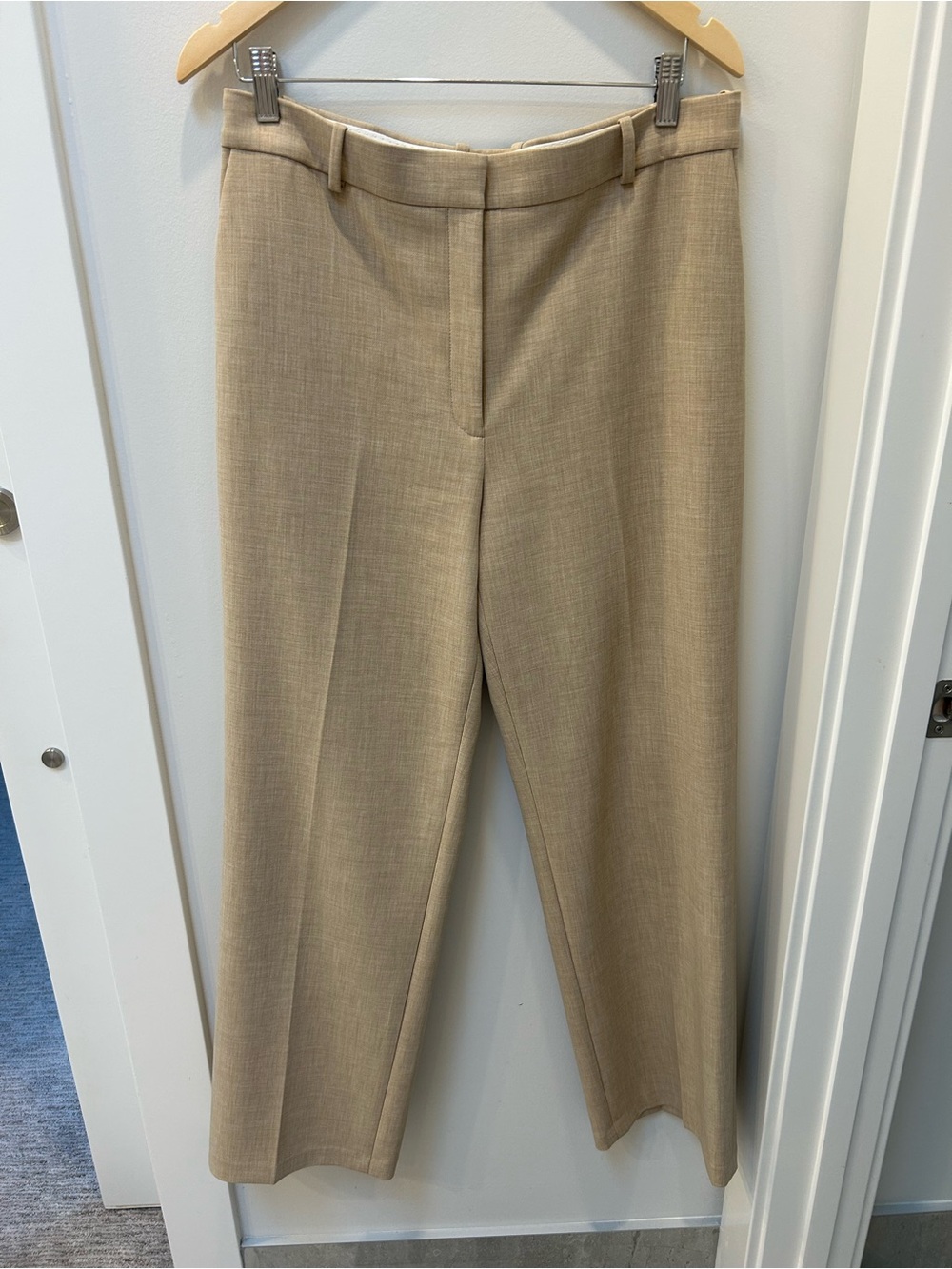 Aritzia Babaton Heather Oat Beige agency pant size 12
